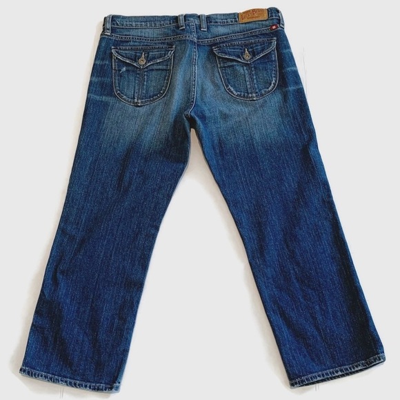 Lucky Brand Women’s 14/32 Summer Sweet ‘n Low Crop Jeans Button Flap Rear Pocket - Picture 4 of 8